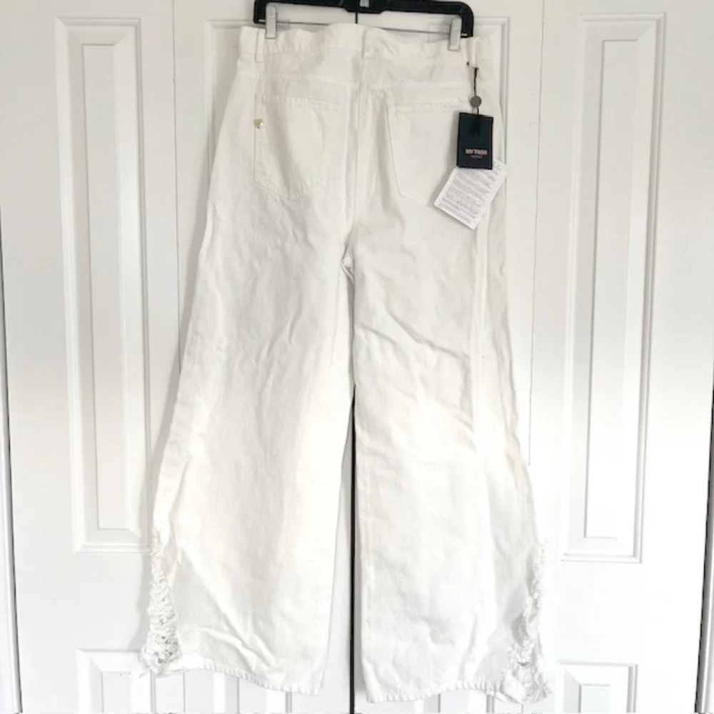 My Twin White Wide Leg Jeans Size 31 NWT - Picture 11 of 13
